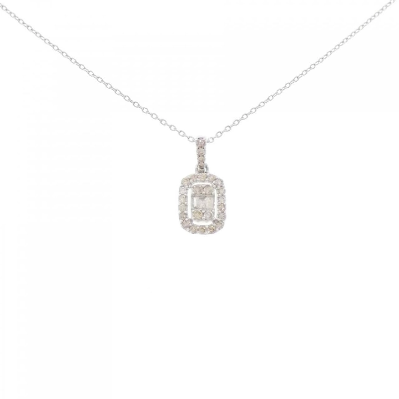 K18WG Dây chuyền kim cương 0.25CT - Hàng hiệu Chính hãng 863185