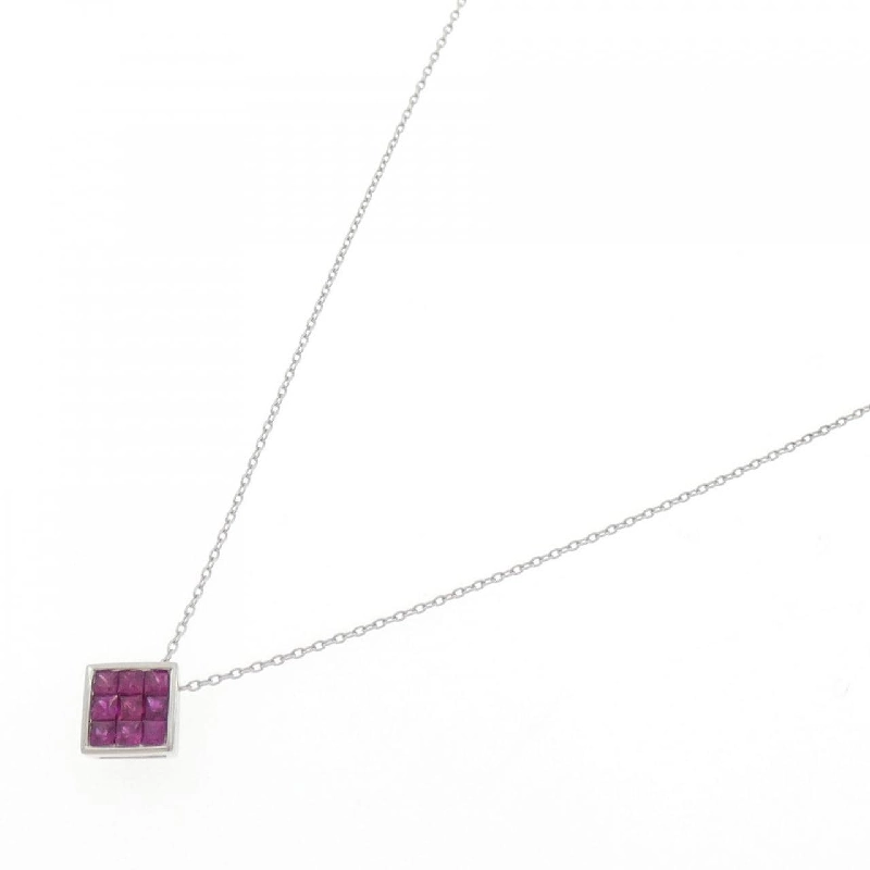 Dây chuyền ruby PT950/PT850 0.45CT - Hàng hiệu Authentic 859098