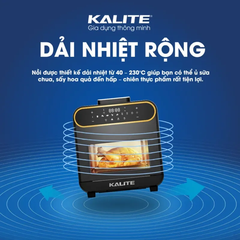 Nồi chiên hơi nước KALITE STEAM PRO 15L chính hãng mới 100% 572289