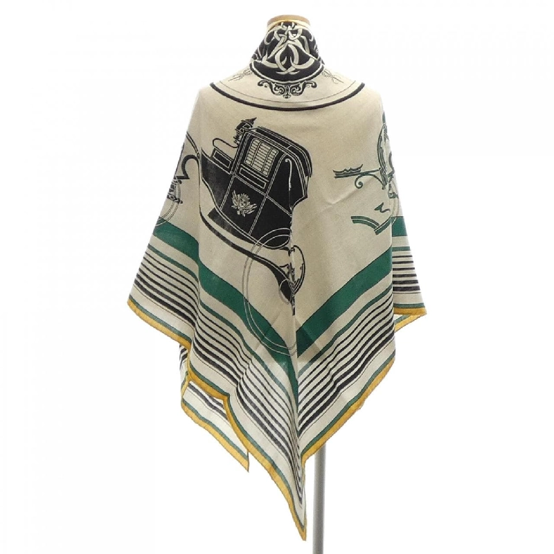 HERMES EX-LIBRIS H363791S Khăn choàng hình tam giác - Hàng hiệu Chính hãng 836553