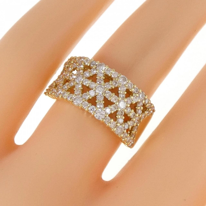 Nhẫn kim cương K18YG 1.10CT 672507