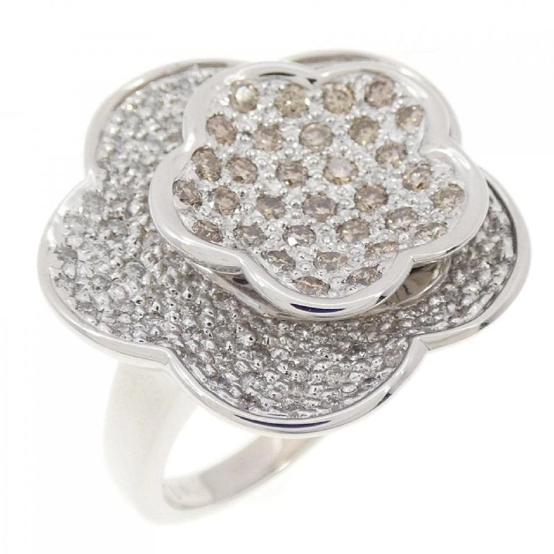 Nhẫn kim cương pavé hoa K18WG 1.00CT - Hàng hiệu Authentic 854082