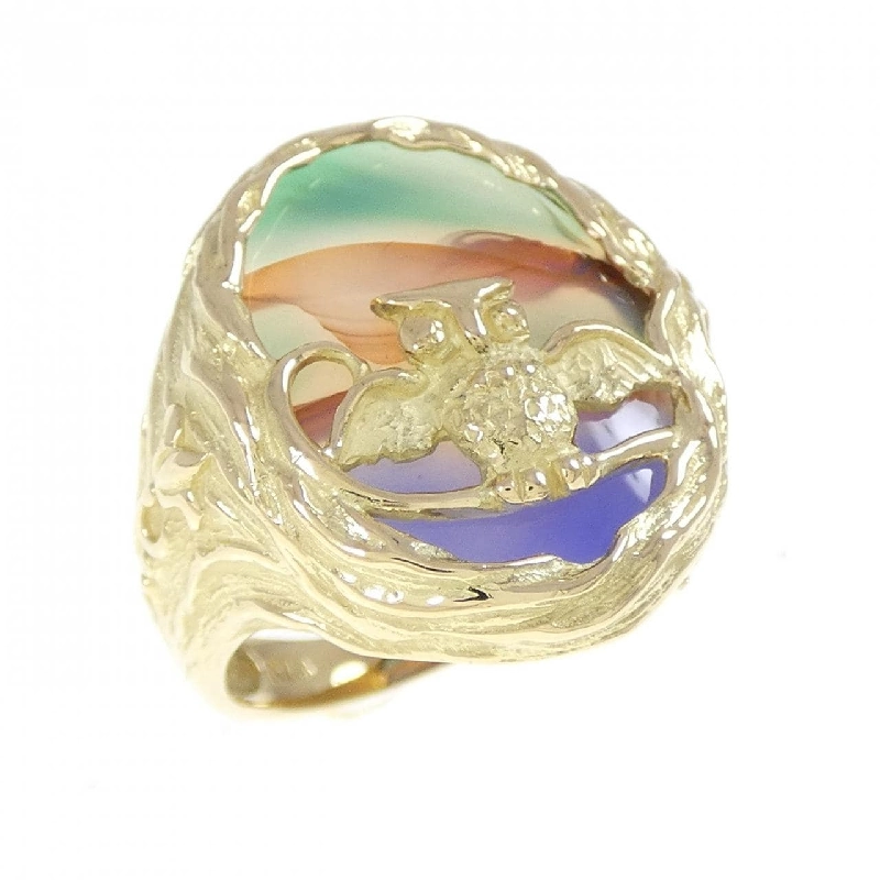 Nhẫn Cú Đá Onyx K18YG - Hàng hiệu Chính hãng 854232