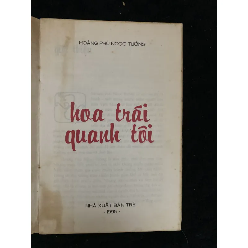 Hoa trái quanh tôi- Hoàng Phủ Ngọc Tường  1025324