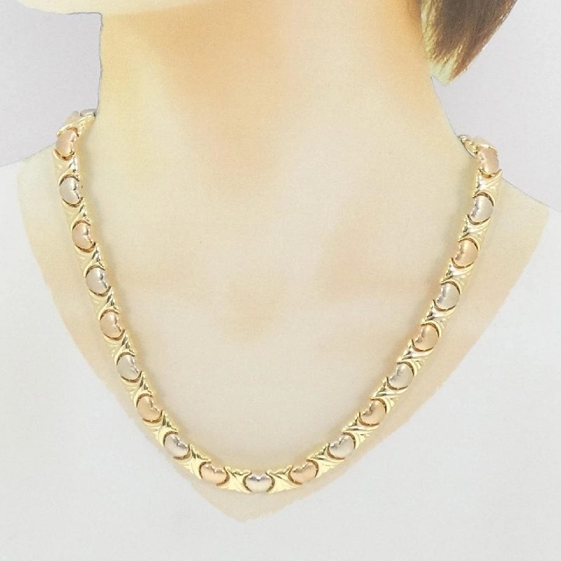 Dây chuyền hình trái tim ba màu 750 - Hàng hiệu Authentic 863165