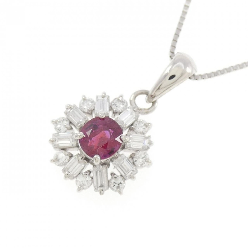 Dây chuyền ruby PT900/PT850 - Hàng hiệu Authentic 860398