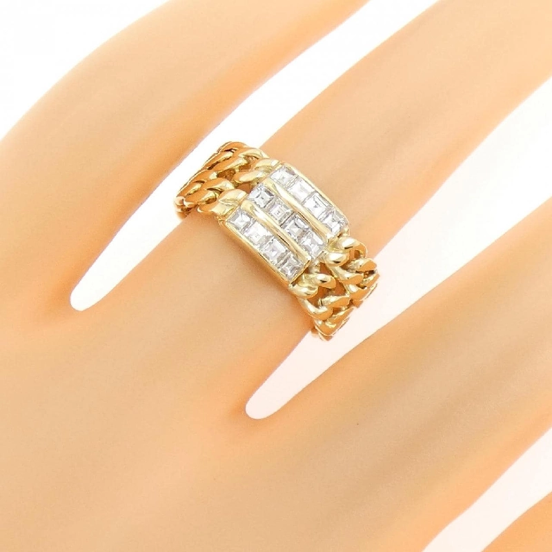 Nhẫn kim cương K18YG 0.46CT 666100