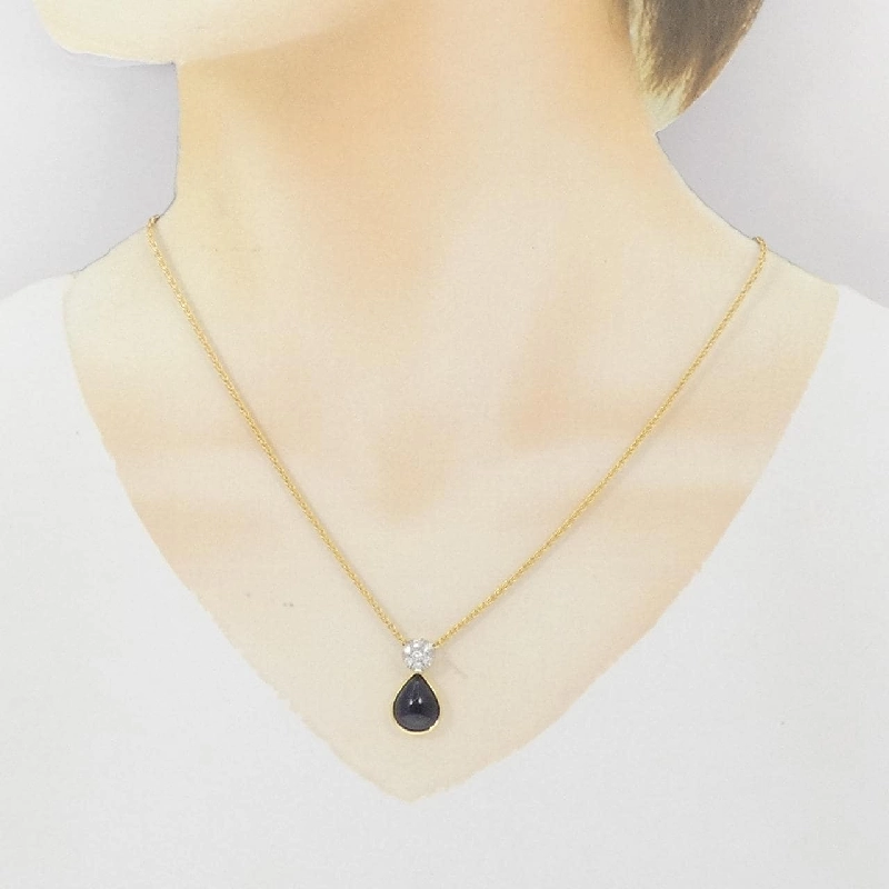 Dây chuyền Sapphire 750YG/750WG 5.99CT - Hàng hiệu Chính hãng 861334