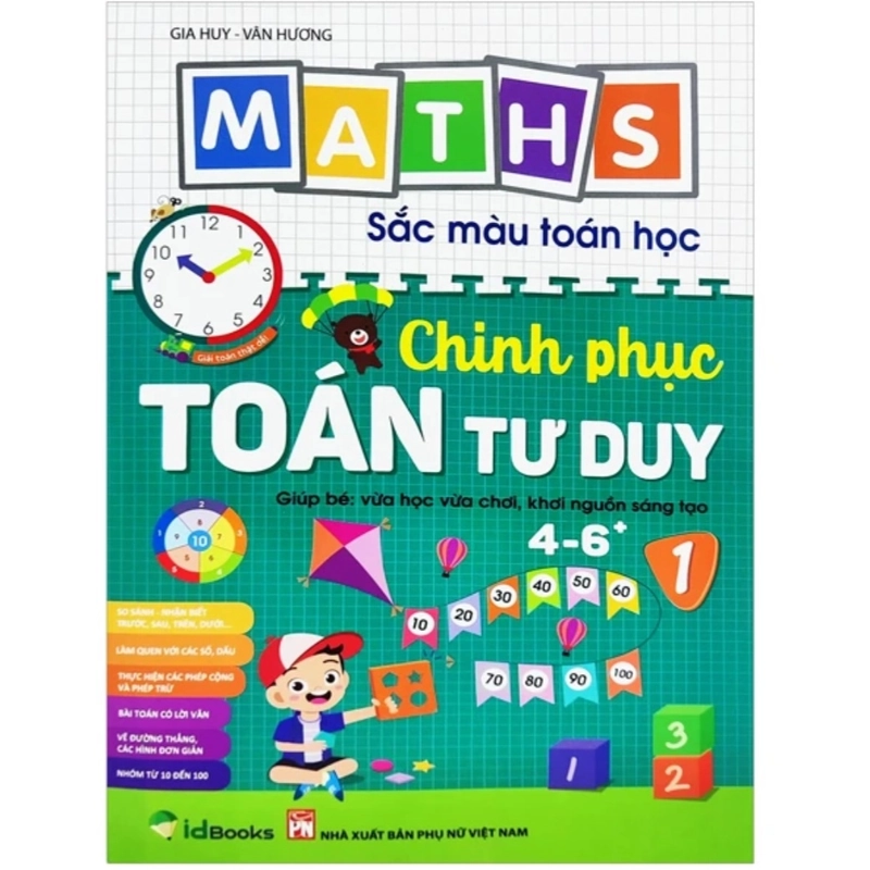 Chinh phục Toán tư duy cho trẻ 4-6* tuổi Tập 1 380898