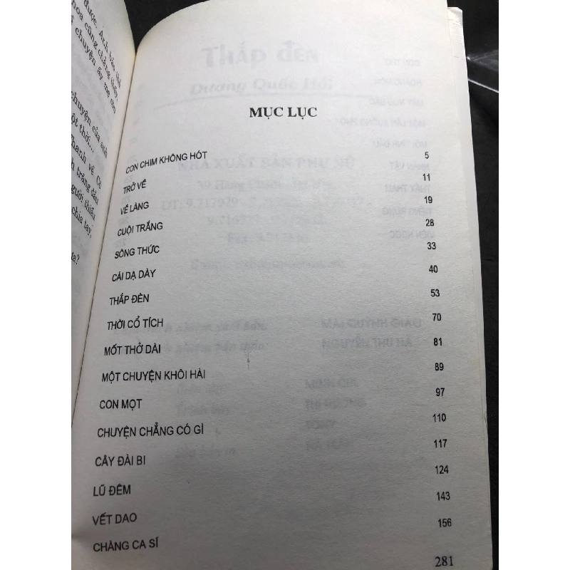 Thắp đèn 2007 mới 70% ố bẩn nhẹ Dương Quốc Hải HPB0906 SÁCH VĂN HỌC 915291