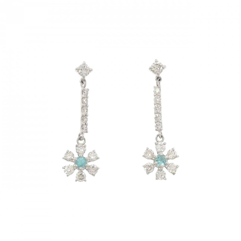 PT900 Bông tai hoa Tourmaline 0.08CT - Hàng hiệu Chính hãng 872791