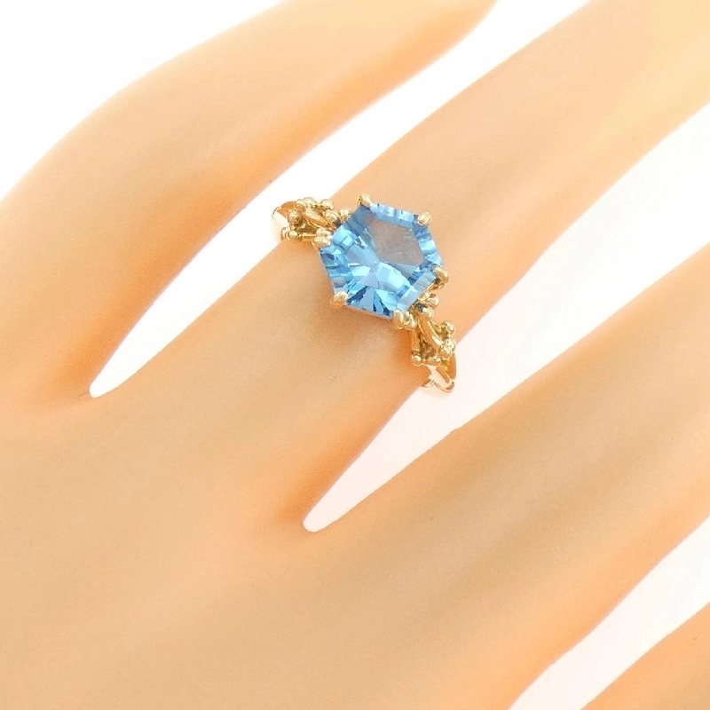 Nhẫn Blue Topaz K18YG - Hàng hiệu Chính hãng 854087