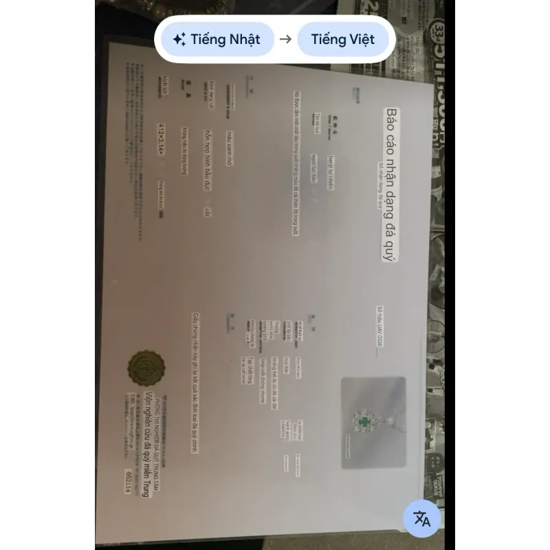 Vòng cổ ngọc lục bảo 931413