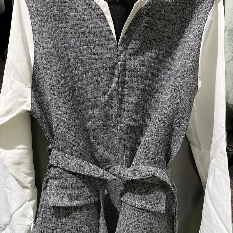 Áo sơ mi phối dạ 734456