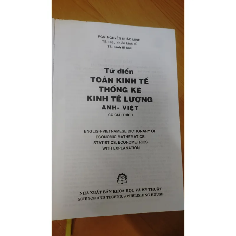 TỪ ĐIỂN TOÁN KINH TẾ THỐNG KÊ - KINH TẾ LƯỢNG  675981