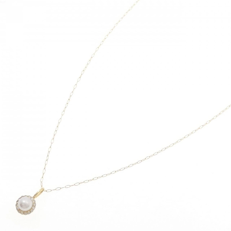 K18YG Ngọc trai Akoya Dây chuyền 4mm - Hàng hiệu Chính hãng 856509