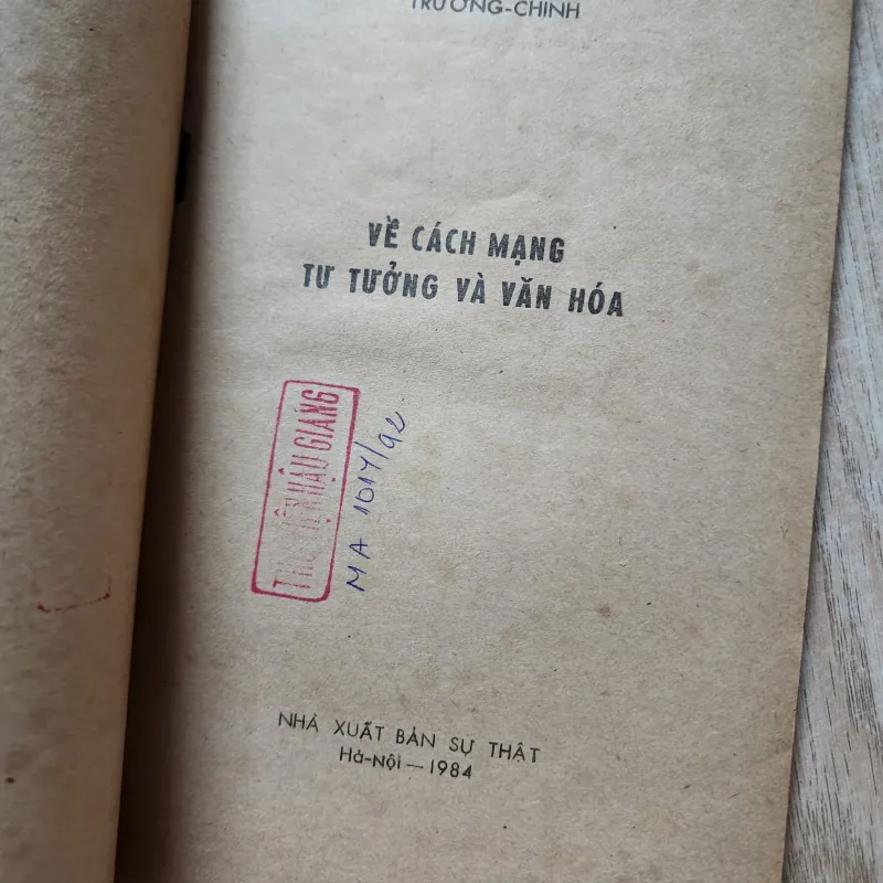 Về cách mạng tư tưởng và văn hóa | trường chinh  977337