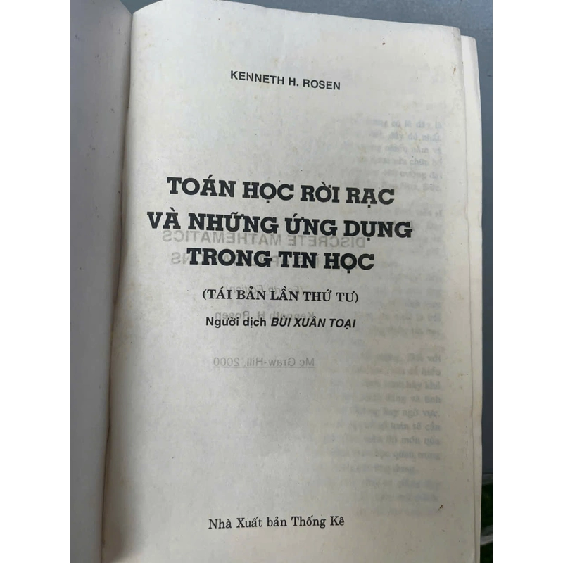 TOÁN HỌC RỜI RẠC ỨNG DỤNG TRONG TIN HỌC 547584