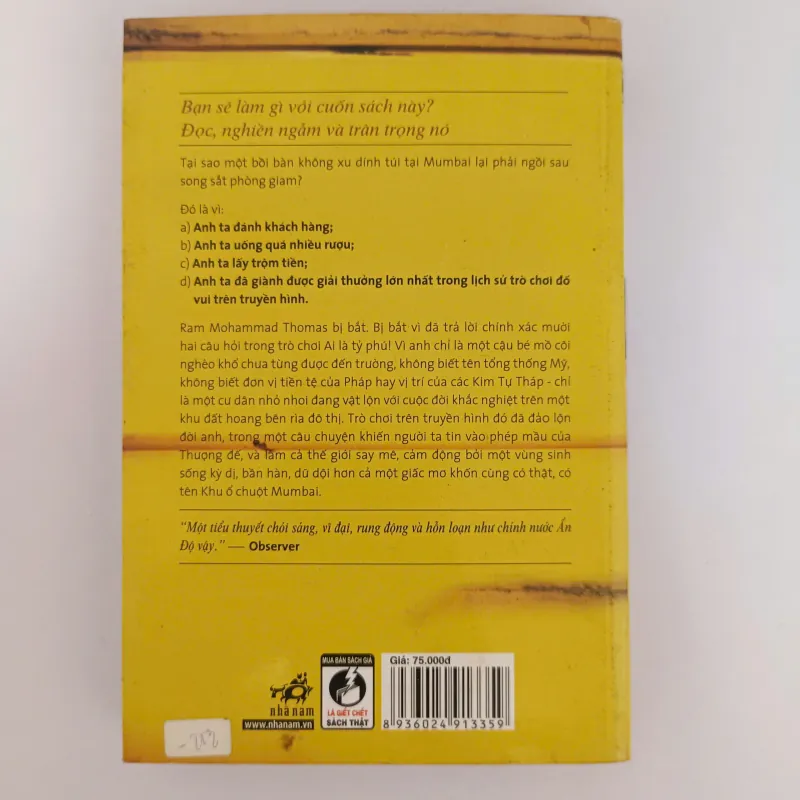 Triệu phú khu ổ chuột - Vikas Swarup 557647