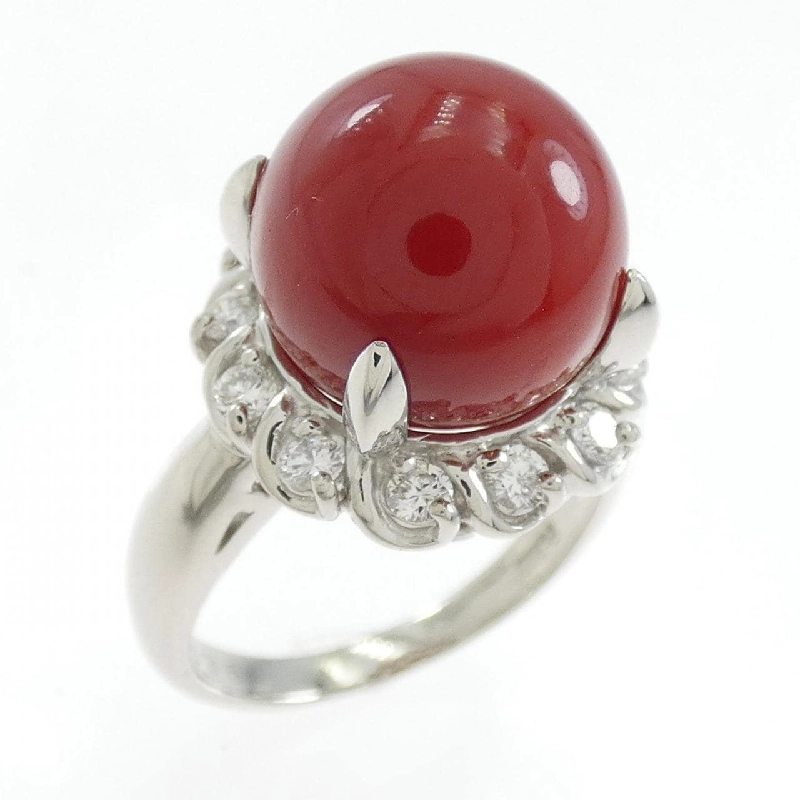 Nhẫn san hô PT900 11.1mm 667754