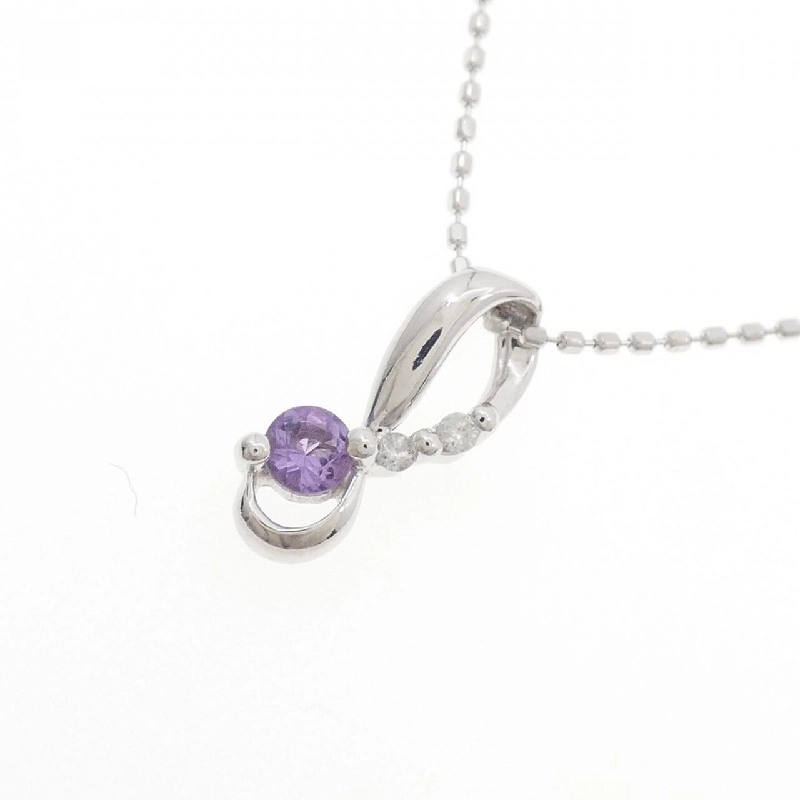 K18WG Mặt dây chuyền Amethyst - Hàng hiệu Authentic 859441