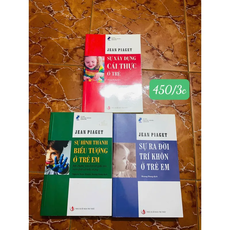 Bộ 3 quyển sách của tác giả Jean Piaget#HATRA 778818