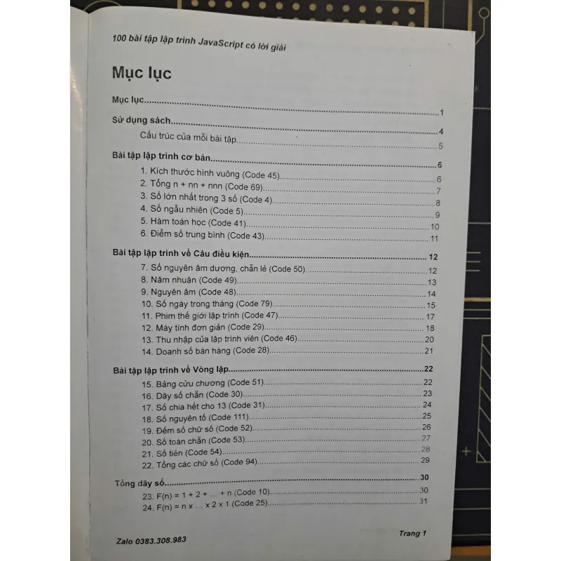 100 bài tập Javascript có lời giải - ZendVN 798716