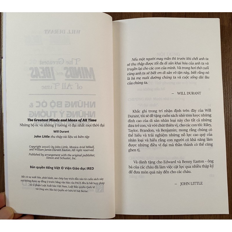 SÁCH NHỮNG BỘ ÓC VÀ NHỮNG Ý TƯỞNG VĨ ĐẠI NHẤT MỌI THỜI ĐẠI - ĐỌC 1 LẦN - NHƯ MỚI 162871