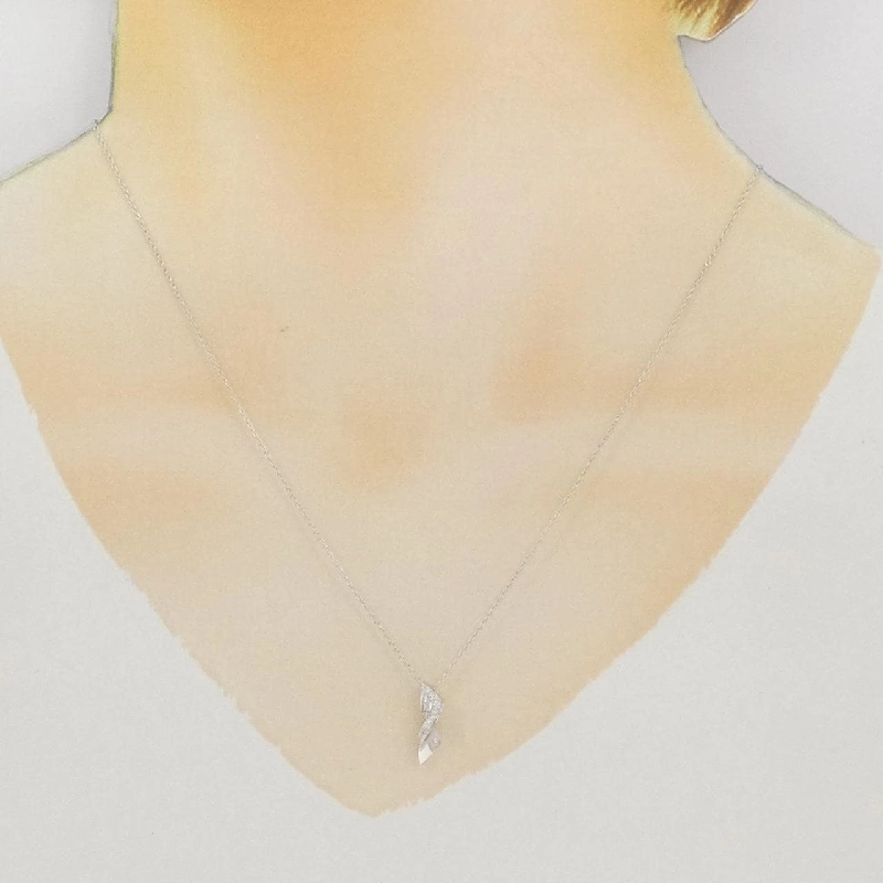 Dây chuyền kim cương 750WG/K18WG 0.23CT - Hàng hiệu Chính hãng 857563