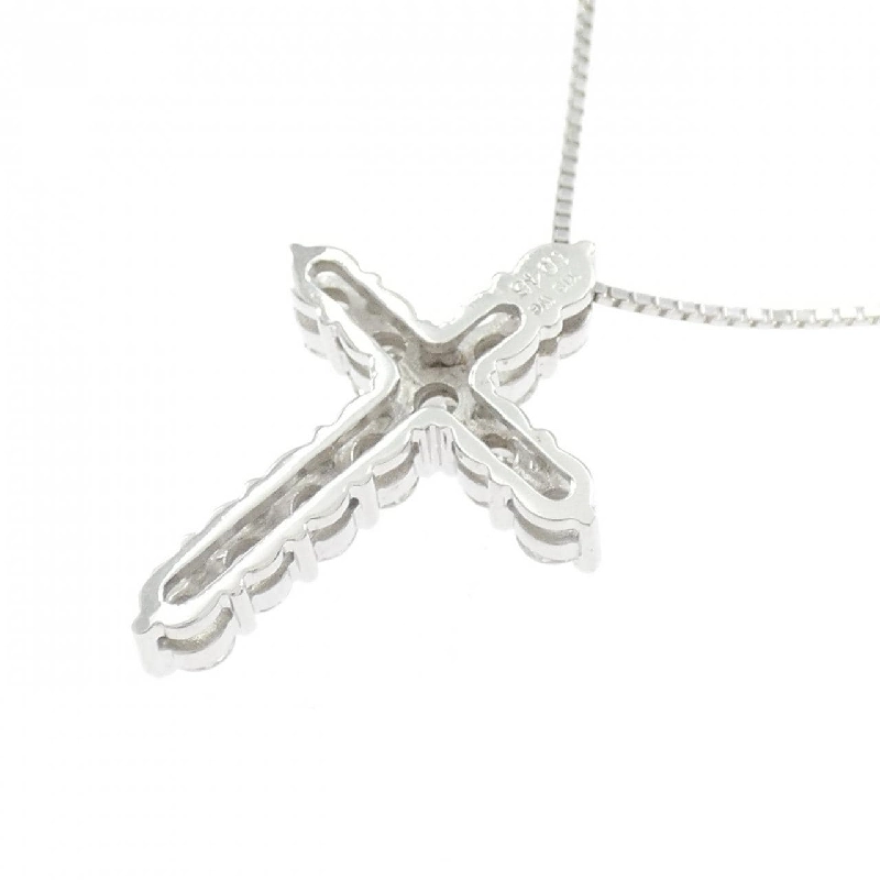 K18WG Dây chuyền kim cương chéo 1.045CT - Hàng hiệu Authentic 859955