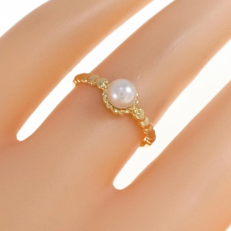 Nhẫn ngọc trai Akoya K18YG 4.6mm 668456