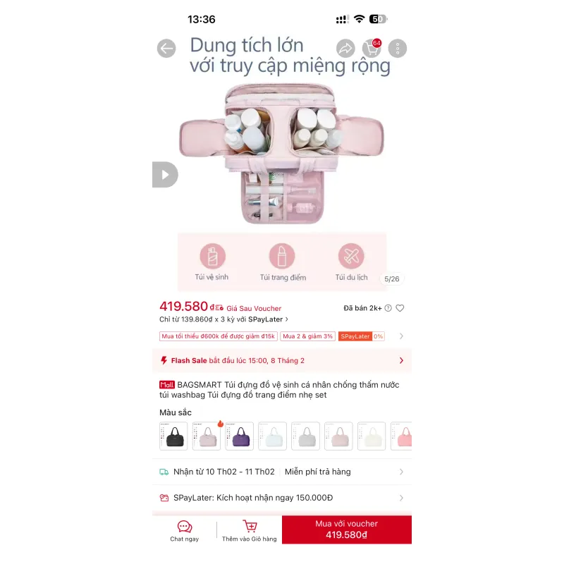 Túi đựng mỹ phầm 797789