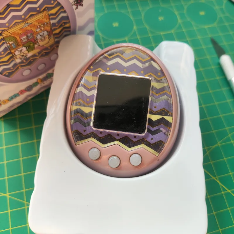 Tamagotchi M!x Spacy Purple - Máy Thú Ảo Tamagotchi Mix Tím Cũ - Gà Ảo Tamagotchi Mix 588250