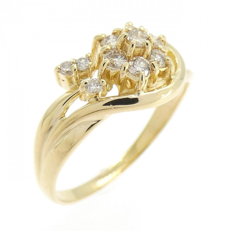 Nhẫn kim cương hoa K18YG 0.30CT - Hàng hiệu Authentic 854086