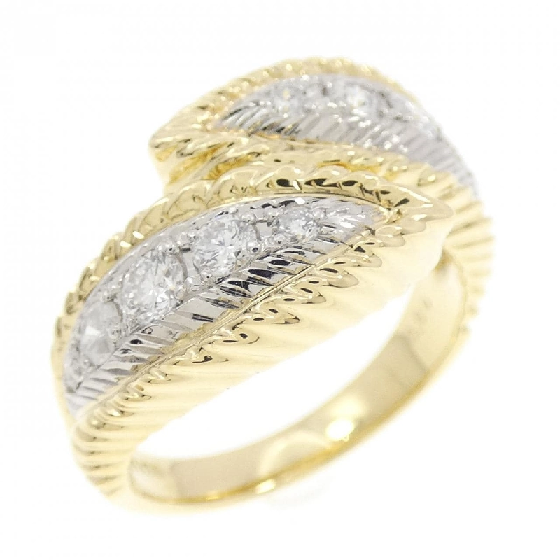 Nhẫn kim cương K18YG/PT900 0.50CT 668379