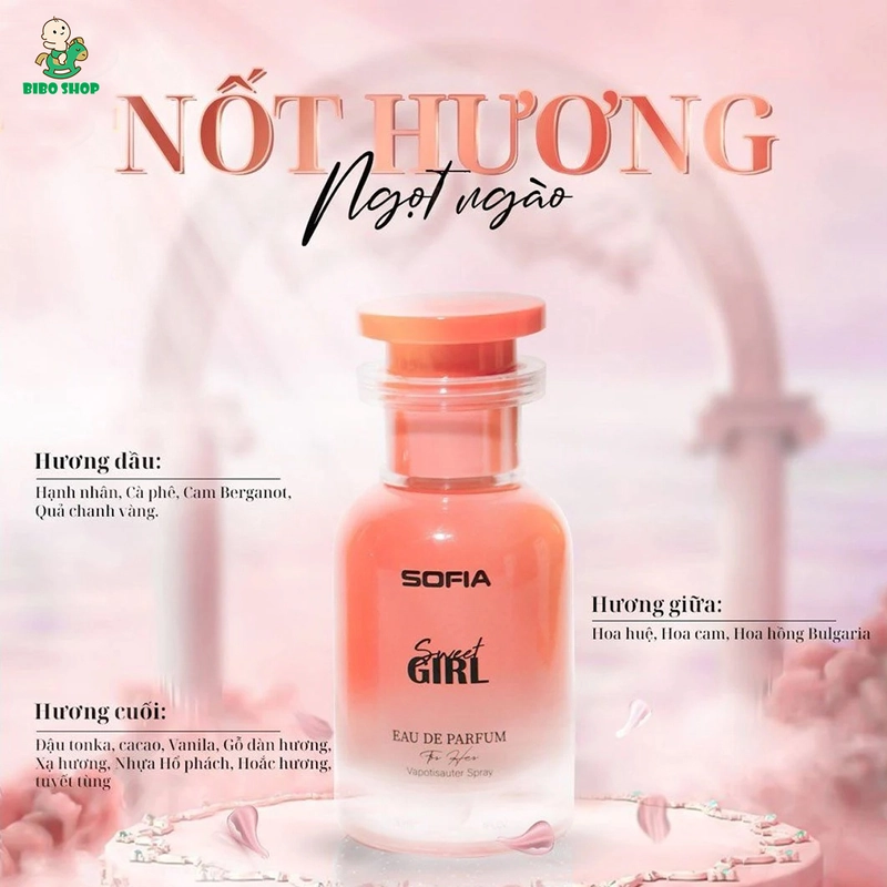 Nước Hoa Sweet Girl Sofia - EAU DE PARFUM 30ml - Lưu Hương từ 7 đến 12 tiếng 305898