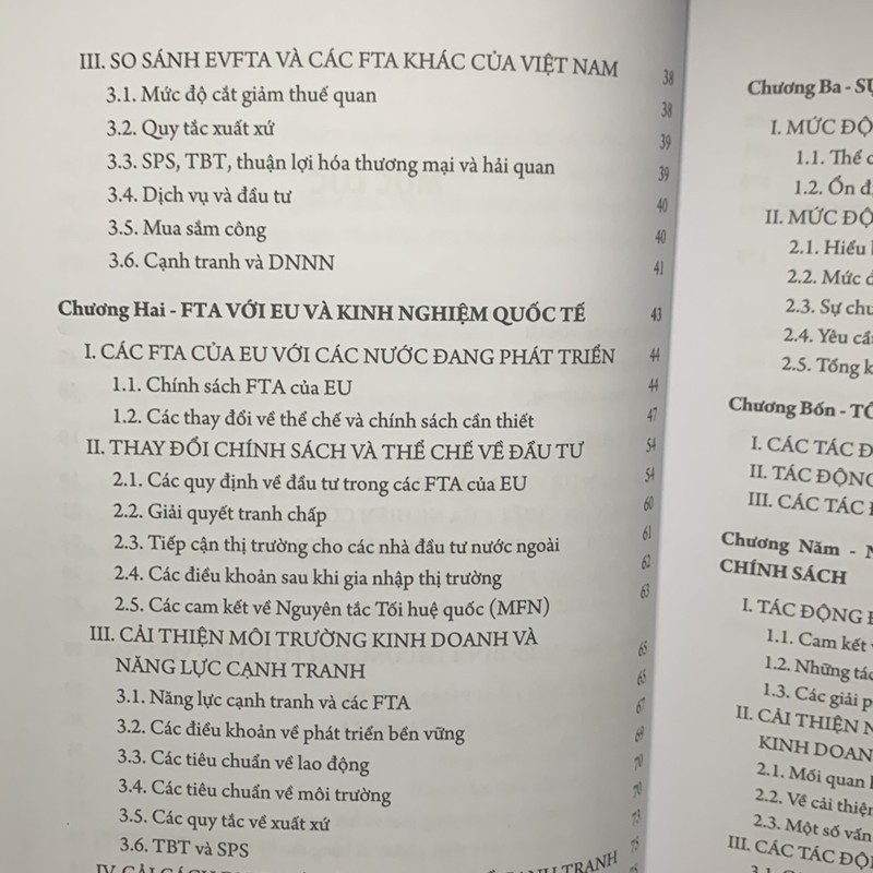 Hiệp Định Thương Mại Tự Do VN-EU: tác động thể chế và điều chỉnh chính sách ở VN 162439