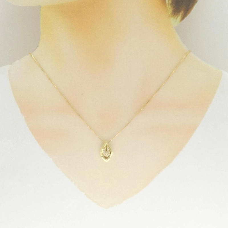 K18YG Dây chuyền kim cương 0.15CT - Hàng hiệu Chính hãng 857136