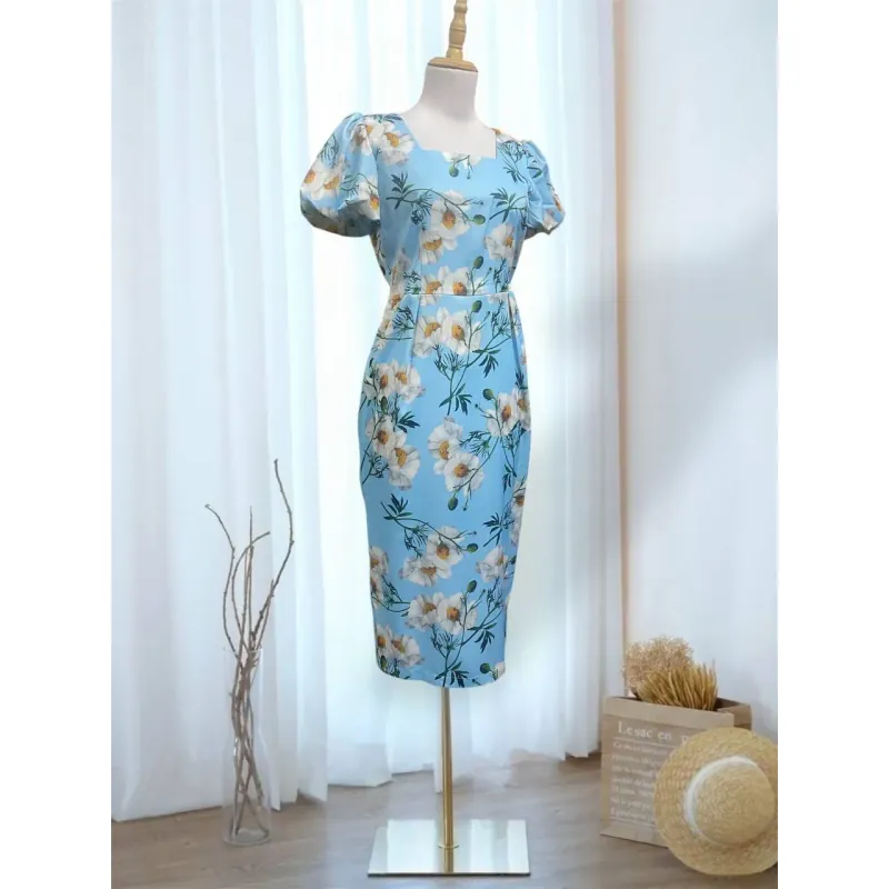 [New] Váy lụa in My's Fashion màu hồng, xanh size M 369250