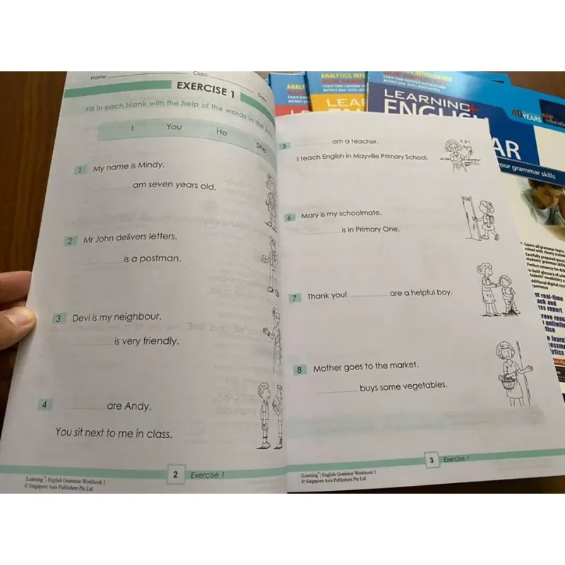 Learning English grammar (Sách nhập) - 6 quyển 759589