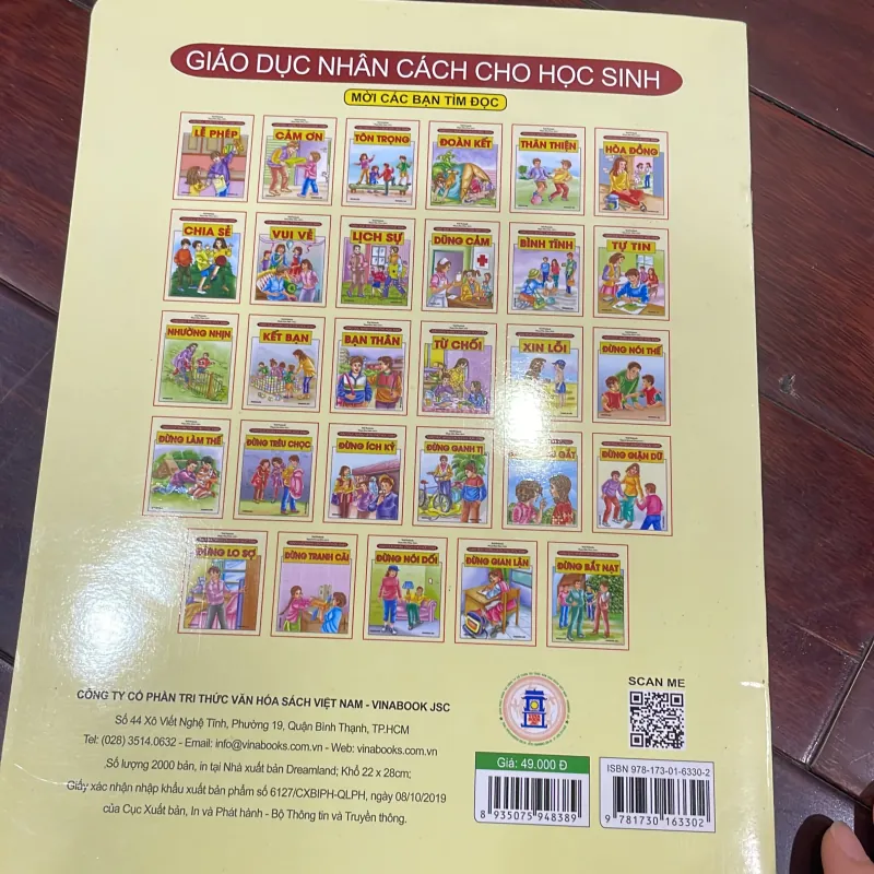 Giáo dục nhân cách cho học sinh : ĐỪNG GIẬN DỮ - in cán bóng - trọn bộ có 29 quyển 1026652