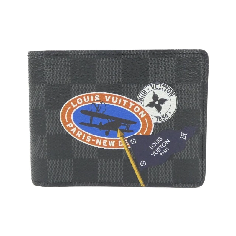 Louis Vuitton Damier Graphite (LV League) Porte-Feuille Multiple N64439 Ví Đựng Tiền 620144