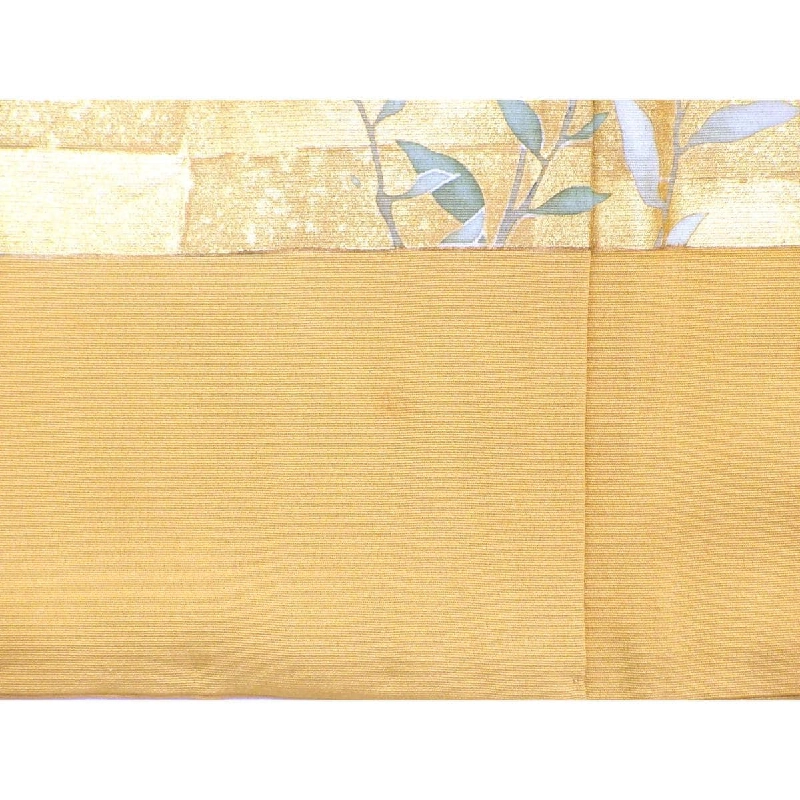 Áo kimono màu sắc lưu giữ, chế tác vàng bạnzen, thêu hình kiếm片喰 - Hàng hiệu Authentic 877950