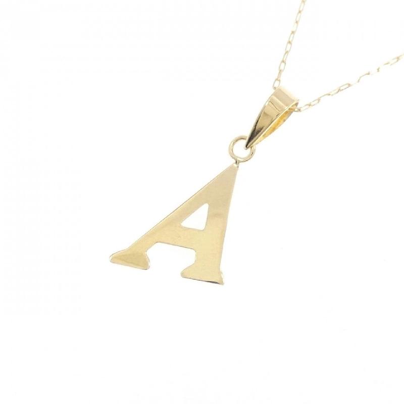 K18YG Chữ cái A Dây chuyền - Hàng hiệu Chính hãng 857183