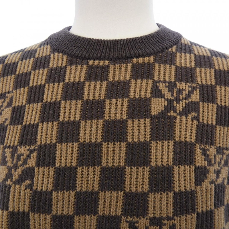 Louis Vuitton LOUIS VUITTON Áo len cổ tròn denim rib HLN77WZLL - Hàng hiệu Chính hãng 895840