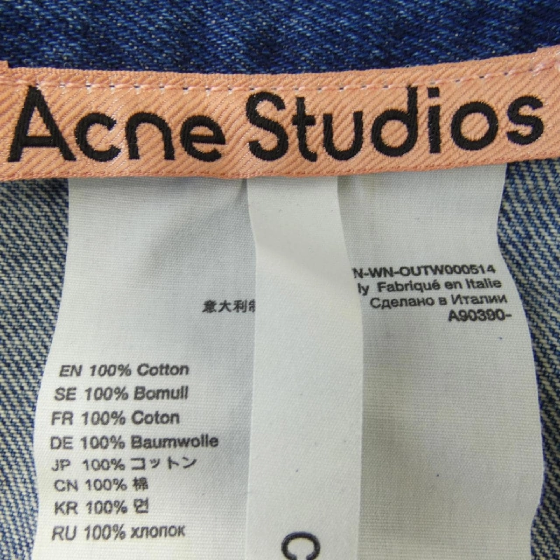 Áo khoác denim ACNE STUDIOS A90390 - Hàng hiệu Authentic 823381