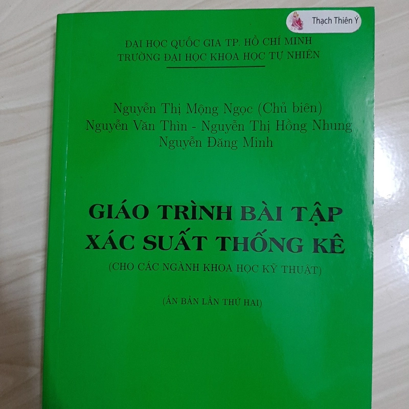 Giáo trình bài tập xác suất thống kê ( Trường ĐH Quốc Gia TP.HCM) 325163