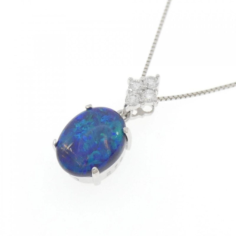 Dây chuyền opal đen PT900/PT850 2.79CT - Hàng hiệu Authentic 856289
