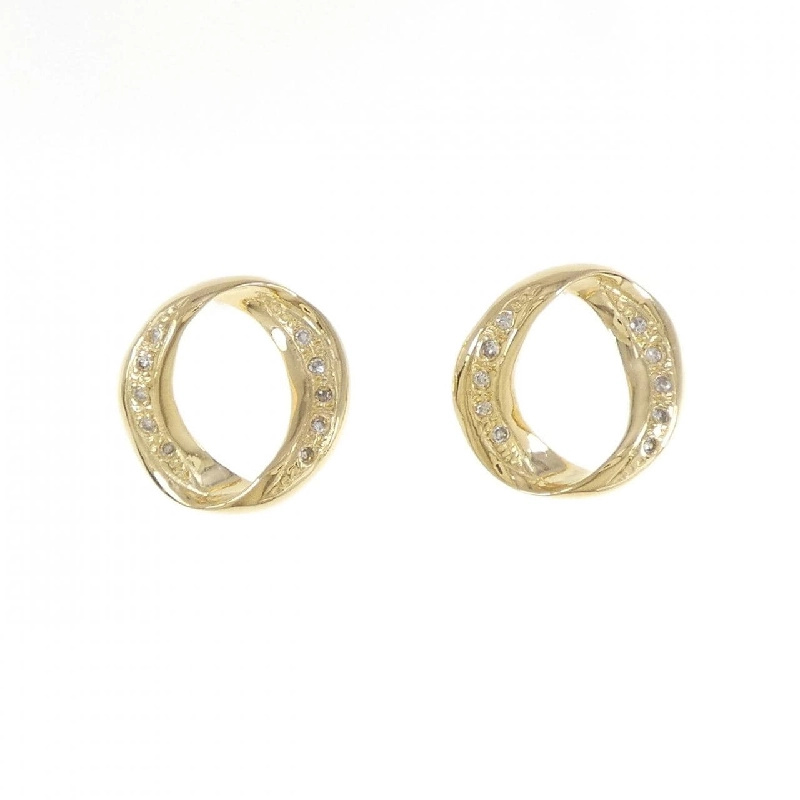 K18YG Bông tai kim cương 0.12CT - Hàng hiệu Chính hãng 876815