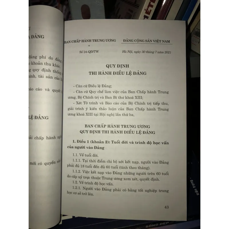 Điều lệ Đảng và một số quy định, hướng dẫn thi hành - Đảng cộng sản Việt Nam 716702
